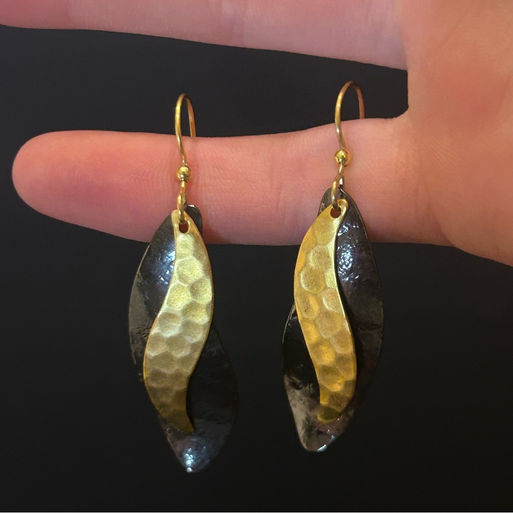 Black and Gold earrings